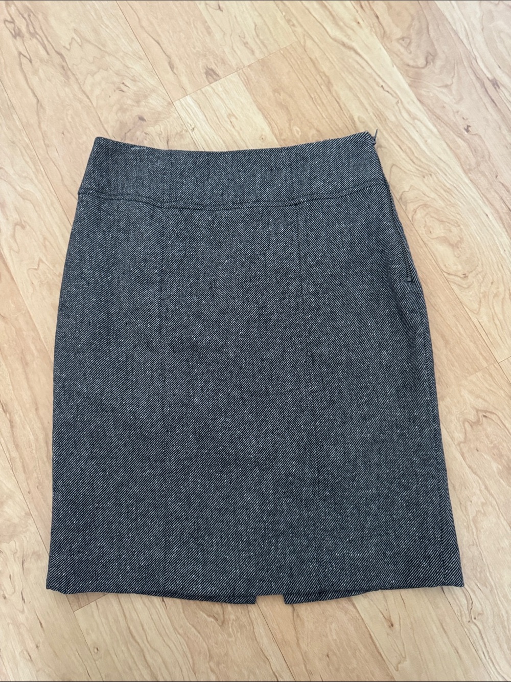 Banana Republic Charcoal Herringbone Pencil Skirt